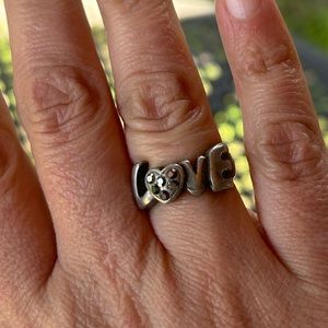 LOVE Silver Ring